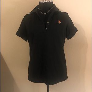 Womens Hooters Nike polo- Black
